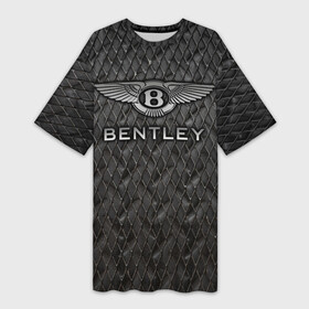 Платье-футболка 3D с принтом Bentley в Екатеринбурге,  |  | bentayga | bentley flying spur | cayenne | continental gt | doug demuro | бентли | внедорожник | тайкан | тест драйв | турбо