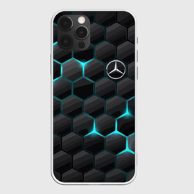 Чехол для iPhone 12 Pro Max с принтом Mercedes-Benz в Екатеринбурге, Силикон |  | cell | germany | mercedes benz | pattern | prestige | германия | мерседес | престиж | соты | узор