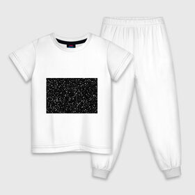 Детская пижама хлопок с принтом Seven в Екатеринбурге, 100% хлопок |  брюки и футболка прямого кроя, без карманов, на брюках мягкая резинка на поясе и по низу штанин
 | black | seven | снег | футболка с цифрой 7 | цифра 7 | черная футболка в белую точку | черная футболка с цифрой 7