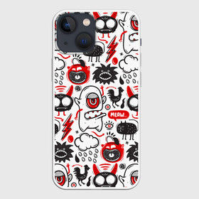 Чехол для iPhone 13 mini с принтом Pop art в Екатеринбурге,  |  | painting | pop art | psy | style | арт | безумство | живопись | искусство | микс | поп