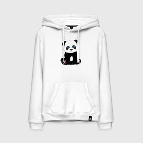 Мужская толстовка с принтом Милая пандочка в Екатеринбурге, френч-терри, мягкий теплый начес внутри (100% хлопок) | карман-кенгуру, эластичные манжеты и нижняя кромка, капюшон с подкладом и шнурком | маленькая панда | милая панда | милая пандочка | мультяшная панда | мультяшная пандочка | панда | панда арт | панда милашка | панда мульт | панда нарисована | панда рисунок | пандочка