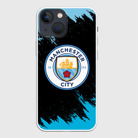 Чехол для iPhone 13 mini с принтом MANCHESTER CITY. в Екатеринбурге,  |  | Тематика изображения на принте: fc | football | football club | manchester city fc | sport | английский футбольный клуб | манчестер | манчестер сити | спорт | спортивный клуб | уефа | униформа | фирменные цвета | фк | футбол | футбольный клуб