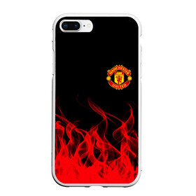 Чехол для iPhone 7Plus/8 Plus матовый с принтом MANCHESTER UNITED в Екатеринбурге, Силикон | Область печати: задняя сторона чехла, без боковых панелей | fc | football | football club | manchester united | sport | английский профессиональный футбольный клуб | манчестер юнайтед | спорт | уефа | униформа | фирменные цвета | фк | футбол | футбольный клуб