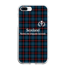 Чехол для iPhone 7Plus/8 Plus матовый с принтом Шотландия в Екатеринбурге, Силикон | Область печати: задняя сторона чехла, без боковых панелей | Тематика изображения на принте: england | scotland | англия | великобритания | волынка | девиз | килт | клан | клетка | королевство | шотландия | шотландка