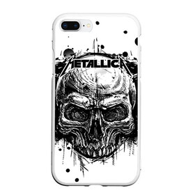 Чехол для iPhone 7Plus/8 Plus матовый с принтом Metallica в Екатеринбурге, Силикон | Область печати: задняя сторона чехла, без боковых панелей | album | black | concert | heavy | kirk | metal | metallica | music | rock | tolls | джеймс хэтфилд | кирк хэмметт | клифф бёртон | ларс ульрих | метал | металлика | трэш