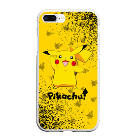 Чехол для iPhone 7Plus/8 Plus матовый с принтом ПИКАЧУ PIKACHU в Екатеринбурге, Силикон | Область печати: задняя сторона чехла, без боковых панелей | anime | manga | pikachu | pokemon | pokemons | аниме | детектив | кино | манга | мультфилтфильм | муьлт | пикачу | покемон | покемоны | фильм