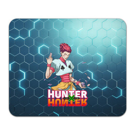 Коврик для мышки прямоугольный с принтом Хисока Hunter x Hunter в Екатеринбурге, натуральный каучук | размер 230 х 185 мм; запечатка лицевой стороны | anime | hunter | hunter x hunter | zoldyck | аниме | зодиак | охотник | охотники | хисока