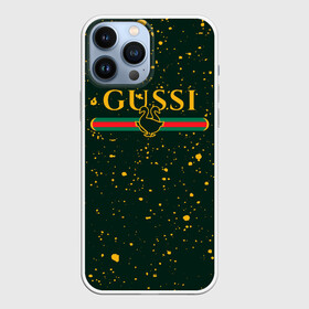 Чехол для iPhone 13 Pro Max с принтом GUSSI   ГУСИ в Екатеринбурге,  |  | anti | antibrand | brand | fashion | gucci | gusi | gussi | logo | meme | memes | анти | антибренд | бренд | гуси | гуччи | забавные | лого | логотип | мем | мемы | мода | прикол | приколы | прикольные | символ