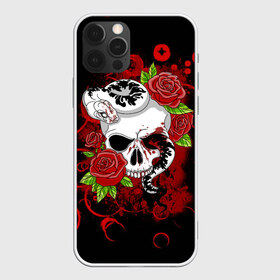 Чехол для iPhone 12 Pro Max с принтом Череп и змея в Екатеринбурге, Силикон |  | rose | skull | snake | змей | змея | розочки | розы | цветы | череп | черепок | черепушка