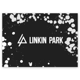 Поздравительная открытка с принтом LINKIN PARK / ЛИНКИН ПАРК в Екатеринбурге, 100% бумага | плотность бумаги 280 г/м2, матовая, на обратной стороне линовка и место для марки
 | linkin | linkinpark | logo | lp | music | park | rock | линкин | линкинпарк | лого | логотип | логотипы | лп | музыка | парк | рок | символ