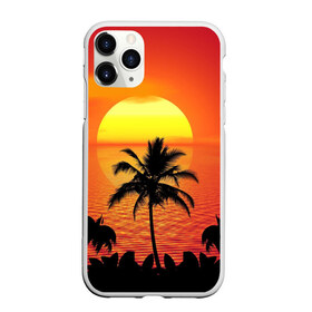 Чехол для iPhone 11 Pro Max матовый с принтом Пальмы на фоне моря в Екатеринбурге, Силикон |  | summer | восход | гаваи | гавайская | закат | лето | море | океан | отдых | отпуск | пальма | пальмы | солнце | туризм | туристическая