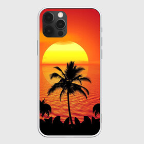 Чехол для iPhone 12 Pro Max с принтом Пальмы на фоне моря в Екатеринбурге, Силикон |  | summer | восход | гаваи | гавайская | закат | лето | море | океан | отдых | отпуск | пальма | пальмы | солнце | туризм | туристическая