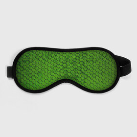 Маска для сна 3D с принтом зелёная чешуя в Екатеринбурге, внешний слой — 100% полиэфир, внутренний слой — 100% хлопок, между ними — поролон |  | чешуя | чешуя ящерицы