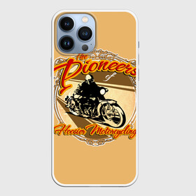 Чехол для iPhone 13 Pro Max с принтом Hoosier Motorcycling в Екатеринбурге,  |  | Тематика изображения на принте: motorcycle | байкеры | мотоциклы | пионеры