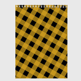 Скетчбук с принтом Шотландка в Екатеринбурге, 100% бумага
 | 48 листов, плотность листов — 100 г/м2, плотность картонной обложки — 250 г/м2. Листы скреплены сверху удобной пружинной спиралью | Тематика изображения на принте: арт | блеск | в клетку | градиент | джентльмены | дизайн | желтая | желтый | искусство | квадрат | клетка | клетчатая | клетчатый | красиво | красота | латекс | лето | на лето | натюрморт | пастель