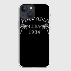 Чехол для iPhone 13 mini с принтом Havana в Екатеринбурге,  |  | 1981 | 1984 | cuba | havana | гавана | закат | куба | пальма | потерялся | прикол | путишествие | путишествия | серебро | че гевара | чегевара | эрнесто