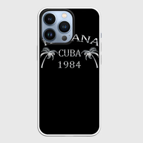 Чехол для iPhone 13 Pro с принтом Havana в Екатеринбурге,  |  | 1981 | 1984 | cuba | havana | гавана | закат | куба | пальма | потерялся | прикол | путишествие | путишествия | серебро | че гевара | чегевара | эрнесто