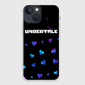 Чехол для iPhone 13 mini с принтом UNDERTALE   АНДЕРТЕЙЛ в Екатеринбурге,  |  | annoying | asriel | chara | dog | frisk | game | games | logo | papyrus | sans | tale | under | undertale | азриэль | андер | андертейл | игра | игры | лого | логотип | надоедливая | папирус | санс | сердечко | сердце | символ | символы | собака 