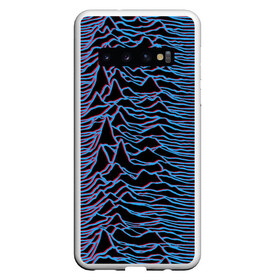 Чехол для Samsung Galaxy S10 с принтом JOY DIVISION в Екатеринбурге, Силикон | Область печати: задняя сторона чехла, без боковых панелей | Тематика изображения на принте: ian curtis | joy division | rock | unknown pleasures | иэн кёртис | рок