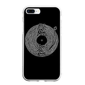 Чехол для iPhone 7Plus/8 Plus матовый с принтом JOY DIVISION в Екатеринбурге, Силикон | Область печати: задняя сторона чехла, без боковых панелей | ian curtis | joy division | rock | unknown pleasures | иэн кёртис | рок