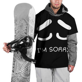 Накидка на куртку 3D с принтом Sorry not sorry в Екатеринбурге, 100% полиэстер |  | 