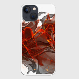 Чехол для iPhone 13 mini с принтом ОГОНЬ в Екатеринбурге,  |  | абстракция | горит | неон | неоновый | огонь | пламя | пожар | текстура | яркий