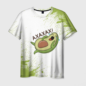 Мужская футболка 3D с принтом Авокадо в Екатеринбурге, 100% полиэфир | прямой крой, круглый вырез горловины, длина до линии бедер | авокадо | веган | еда блогеров | мемы | минимализм | прикольные картинки | прикольные надписи | растение | смешное авокадо | фрукт
