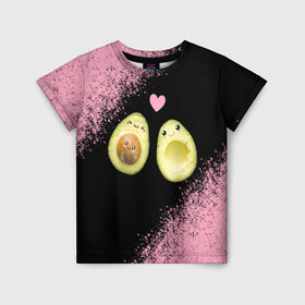 Детская футболка 3D с принтом Авокадо в Екатеринбурге, 100% гипоаллергенный полиэфир | прямой крой, круглый вырез горловины, длина до линии бедер, чуть спущенное плечо, ткань немного тянется | авокадо | веган | еда блогеров | мемы | минимализм | прикольные картинки | прикольные надписи | растение | смешное авокадо | фрукт