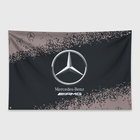 Флаг-баннер с принтом MERCEDES МЕРСЕДЕС в Екатеринбурге, 100% полиэстер | размер 67 х 109 см, плотность ткани — 95 г/м2; по краям флага есть четыре люверса для крепления | amg | auto | bens | benz | logo | merc | mercedes | mercedes benz | mersedes | moto | star | vthctltc | авто | амг | бенц | звезда | класс | лого | логотип | мерин | мерс | мерседес | мерседес бенц | мото | символ | символы | ьуксувуы