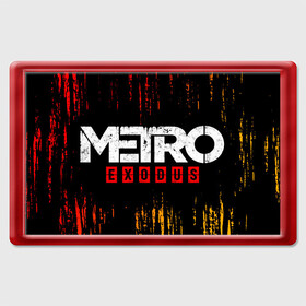 Магнит 45*70 с принтом METRO EXODUS / МЕТРО ИСХОД в Екатеринбурге, Пластик | Размер: 78*52 мм; Размер печати: 70*45 | exodus | game | games | logo | metro | sam | sparta | spartan | игра | игры | исход | лого | логотип | логотипы | метро | символ | символы | спарта | спартанец | сэм | эксодус