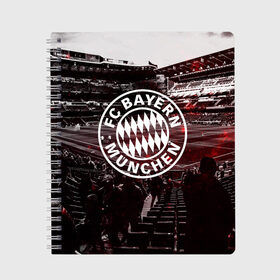 Тетрадь с принтом FC BAYERN MUNCHEN в Екатеринбурге, 100% бумага | 48 листов, плотность листов — 60 г/м2, плотность картонной обложки — 250 г/м2. Листы скреплены сбоку удобной пружинной спиралью. Уголки страниц и обложки скругленные. Цвет линий — светло-серый
 | bayer | bayern | munchen | бавария | баер | баерн | байер | байерн | клуб | мюллер | мюнхен | нойер | фк байер | футбольный