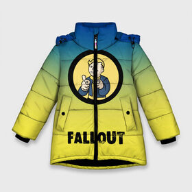 Зимняя куртка для девочек 3D с принтом Fallout Фоллаут в Екатеринбурге, ткань верха — 100% полиэстер; подклад — 100% полиэстер, утеплитель — 100% полиэстер. | длина ниже бедра, удлиненная спинка, воротник стойка и отстегивающийся капюшон. Есть боковые карманы с листочкой на кнопках, утяжки по низу изделия и внутренний карман на молнии. 

Предусмотрены светоотражающий принт на спинке, радужный светоотражающий элемент на пуллере молнии и на резинке для утяжки. | boy | fallout | new vegas | nuka cola | апокалипсис | бандиты | вегас | война | градиент | девочкам | детям | игра | логотипы игр | мальчикам | оружие | парни | пистолеты | подростковые | постапокалипсис | убежище
