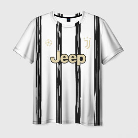 Мужская футболка 3D с принтом Juventus | Home Authentic style (2021/22) в Екатеринбурге, 100% полиэфир | прямой крой, круглый вырез горловины, длина до линии бедер | Тематика изображения на принте: 0x000000123 | juve | juventus | ronaldo | криштьяно | роналдо | юве | ювентус