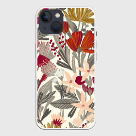 Чехол для iPhone 13 с принтом Полевые цветы в Екатеринбурге,  |  | весна | дерево | колокольчик | листья | мак | природа | розы | цветок | цветы