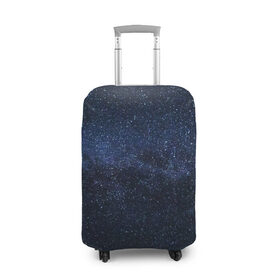 Чехол для чемодана 3D с принтом звездное небо в Екатеринбурге, 86% полиэфир, 14% спандекс | двустороннее нанесение принта, прорези для ручек и колес | neon | space | stars | звезды | млечный путь