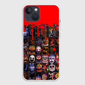 Чехол для iPhone 13 с принтом Five Nights At Freddys в Екатеринбурге,  |  | 5 ночей | 5 ночей с фредди | 5 ночей с фреди | five nights at freddys | fnaf | foxy | аниматроники | игра | компьютерная игра | пять ночей с фредди | фокси | фредди | фреди | чика