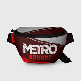 Поясная сумка 3D с принтом METRO EXODUS / МЕТРО ИСХОД в Екатеринбурге, 100% полиэстер | плотная ткань, ремень с регулируемой длиной, внутри несколько карманов для мелочей, основное отделение и карман с обратной стороны сумки застегиваются на молнию | exodus | game | games | logo | metro | sam | sparta | spartan | игра | игры | исход | лого | логотип | логотипы | метро | символ | символы | спарта | спартанец | сэм | эксодус