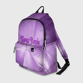 Рюкзак 3D с принтом Deep Purple в Екатеринбурге, 100% полиэстер | лямки с регулируемой длиной, сверху петелька, чтобы рюкзак можно было повесить на вешалку. Основное отделение закрывается на молнию, как и внешний карман. Внутри два дополнительных кармана, один из которых закрывается на молнию. По бокам два дополнительных кармашка | Тематика изображения на принте: deep | logo | purple | rock | whoosh | группа | знаменитости | лого | надпись | рок | текст