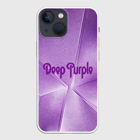 Чехол для iPhone 13 mini с принтом Deep Purple в Екатеринбурге,  |  | deep | logo | purple | rock | whoosh | группа | знаменитости | лого | надпись | рок | текст