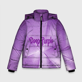 Зимняя куртка для мальчиков 3D с принтом Deep Purple в Екатеринбурге, ткань верха — 100% полиэстер; подклад — 100% полиэстер, утеплитель — 100% полиэстер | длина ниже бедра, удлиненная спинка, воротник стойка и отстегивающийся капюшон. Есть боковые карманы с листочкой на кнопках, утяжки по низу изделия и внутренний карман на молнии. 

Предусмотрены светоотражающий принт на спинке, радужный светоотражающий элемент на пуллере молнии и на резинке для утяжки | deep | logo | purple | rock | whoosh | группа | знаменитости | лого | надпись | рок | текст