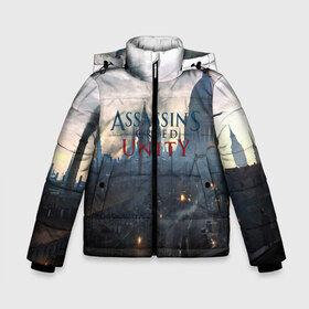 Зимняя куртка для мальчиков 3D с принтом Assassin’s Creed Unity в Екатеринбурге, ткань верха — 100% полиэстер; подклад — 100% полиэстер, утеплитель — 100% полиэстер | длина ниже бедра, удлиненная спинка, воротник стойка и отстегивающийся капюшон. Есть боковые карманы с листочкой на кнопках, утяжки по низу изделия и внутренний карман на молнии. 

Предусмотрены светоотражающий принт на спинке, радужный светоотражающий элемент на пуллере молнии и на резинке для утяжки | black flag | brotherhood | chronicles | creed | game | origins | revelations | rogue | syndicate | unity | valhalla | альтаир | ассасин | игры | кинжал | пираты