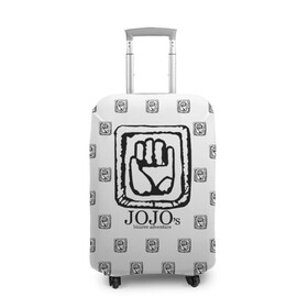 Чехол для чемодана 3D с принтом JoJo Bizarre Adventure в Екатеринбурге, 86% полиэфир, 14% спандекс | двустороннее нанесение принта, прорези для ручек и колес | anime | jojo | jojo’s bizarre adventure | аниме | анимэ | биззаре адвенчер | джо | джо джо | джоджо | джонатан джостар | дзёсукэ хигасиката | дзётаро кудзё | жожо | игги | кира | лого | манга | невероятные приключения