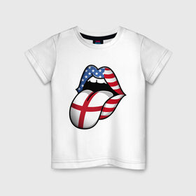 Детская футболка хлопок с принтом Английский Язык в Екатеринбурге, 100% хлопок | круглый вырез горловины, полуприлегающий силуэт, длина до линии бедер | american | england | english | usa | английский язык | англия | переводчик | сша | тренд | язык
