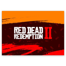 Поздравительная открытка с принтом RED DEAD REDEMPTION 2 в Екатеринбурге, 100% бумага | плотность бумаги 280 г/м2, матовая, на обратной стороне линовка и место для марки
 | Тематика изображения на принте: dead | game | games | logo | rdr | rdr2 | red | red dead redemption 2 | redemption | дед | игра | игры | лого | логотип | логотипы | рдр | рдр2 | ред | редемпшен | редемпшн | символ | символы