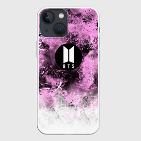 Чехол для iPhone 13 mini с принтом BTS в Екатеринбурге,  |  | bts | k pop | kpop | абстракция | арми | брызги | бтс | дым | иероглифы | кей поп | кейпоп | корея | кпоп