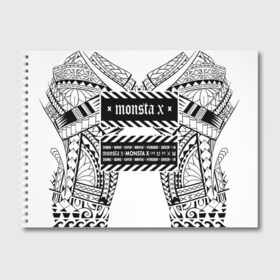 Альбом для рисования с принтом Monsta X в Екатеринбурге, 100% бумага
 | матовая бумага, плотность 200 мг. | dramarama | edm | hyungwon | idol | im | j pop | jooheon | k pop | kihyun | kpop | minhyuk | mv | shownu | the code | wonho | вонхо | монста х | хип хоп