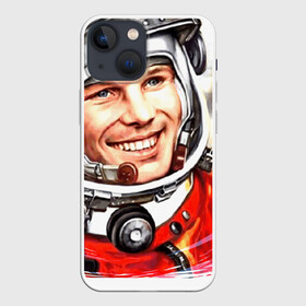 Чехол для iPhone 13 mini с принтом Юрий Гагарин 1 в Екатеринбурге,  |  | звезды | земля | история | космос | орбита | ракета