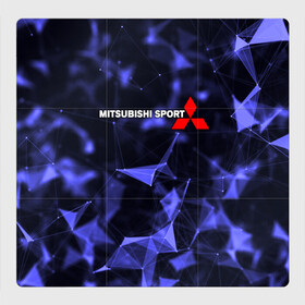 Магнитный плакат 3Х3 с принтом MITSUBISHI в Екатеринбурге, Полимерный материал с магнитным слоем | 9 деталей размером 9*9 см | mitsubishi | авто | автомобиль | лого | логотип | митсубиси | митсубиши | текстура
