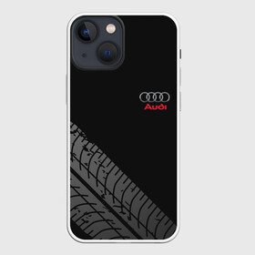 Чехол для iPhone 13 mini с принтом AUDI в Екатеринбурге,  |  | audi | авто | автомобиль | ауди | логотип | марка | машина | надпись | текстура