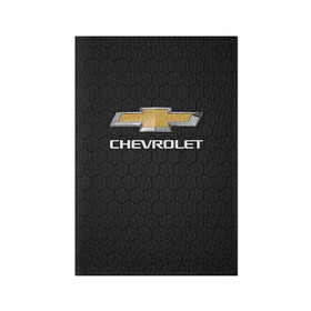 Обложка для паспорта матовая кожа с принтом CHEVROLET в Екатеринбурге, натуральная матовая кожа | размер 19,3 х 13,7 см; прозрачные пластиковые крепления | Тематика изображения на принте: chevrolet | авто | автомобиль | логотип | марка | машина | надпись | текстура | шевроле | шевролет